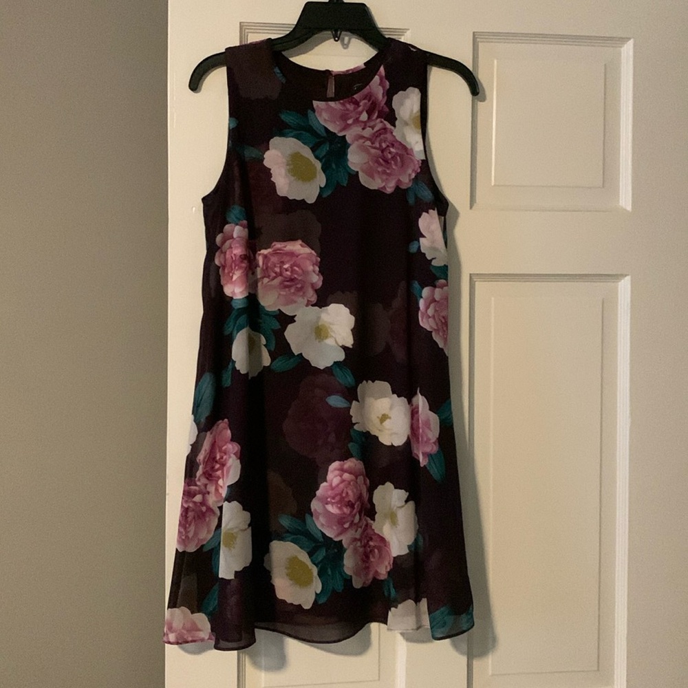 Purple floral sundress